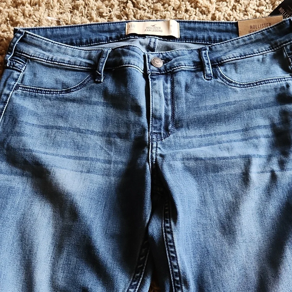 NWT Hollister Classic Blue Women's Jean Leggings Size 11R - Picture 5 of 9